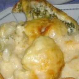 Broccoli and Cauliflower Cheese