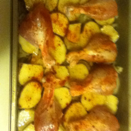 Roast Lemon Pepper Chicken & Potatoes