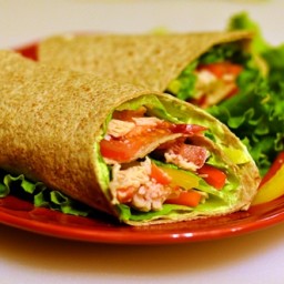 Good for You Chicken Wraps with Cool Avocado Dressing