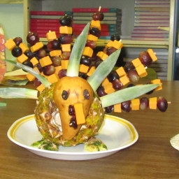 Pineapple Turkey Centerpiece Appetizer