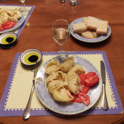 Shrimp-Stuffed Rigatoni in Chardonnay Thyme Sauce